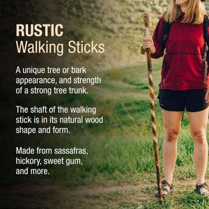 
                  
                    Twisted Hickory Rustic Walking Stick
                  
                
