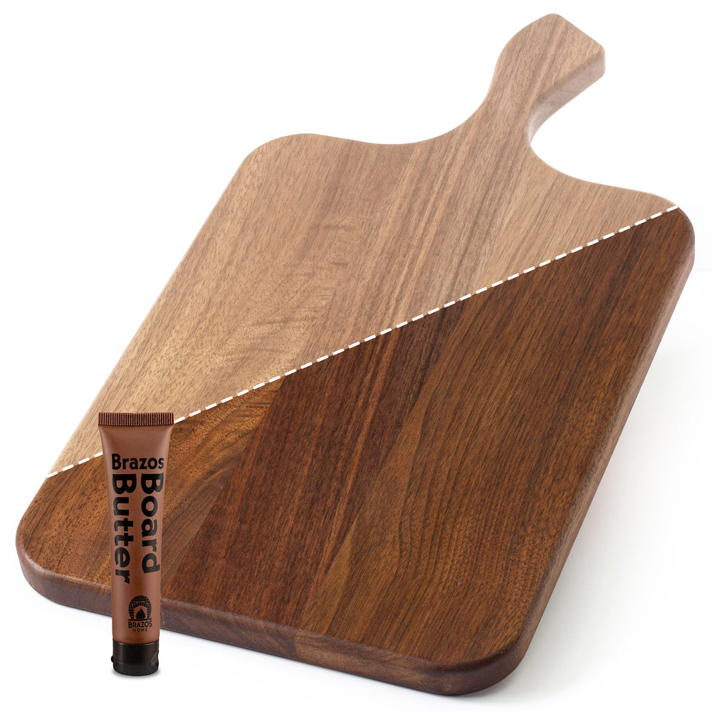Unseasoned Walnut Paddle Cutting Boards