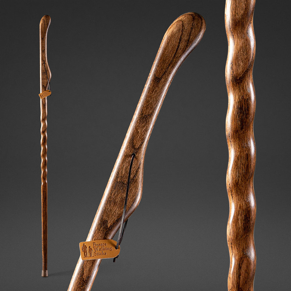 Twisted Oak Hitchhiker Handcrafted Walking Stick