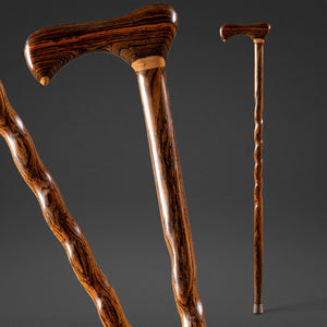 
                  
                    Twisted Bocote Traditional Handcrafted Walking Cane 37"
                  
                