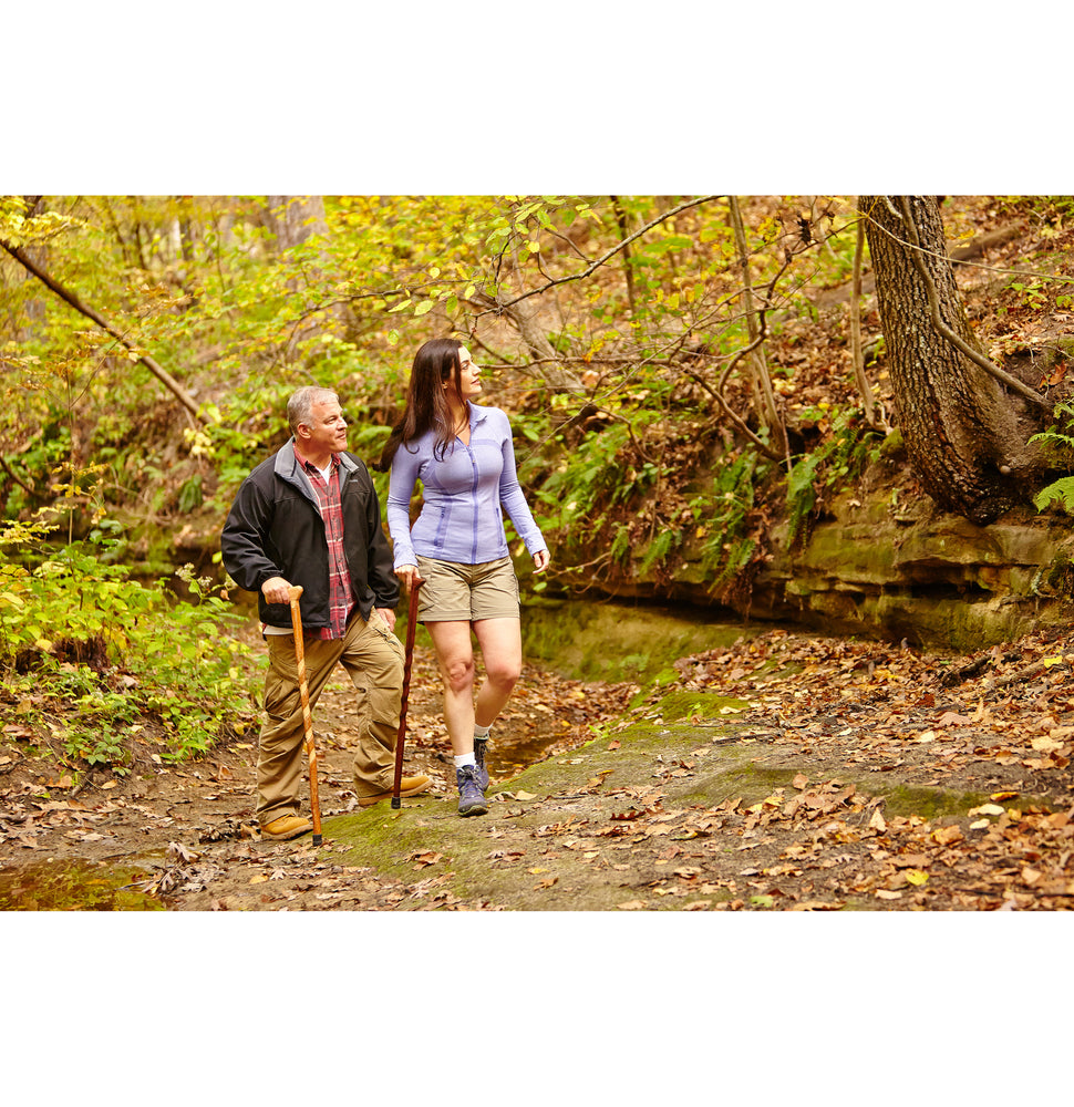 Burning Calories with Walking Sticks