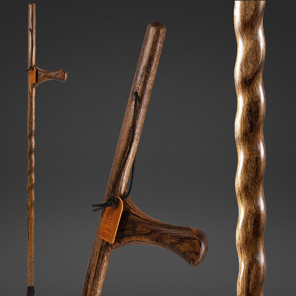 Twisted Oak Dual Purpose Handcrafted Walking Stick 55 – Brazos Walking  Sticks