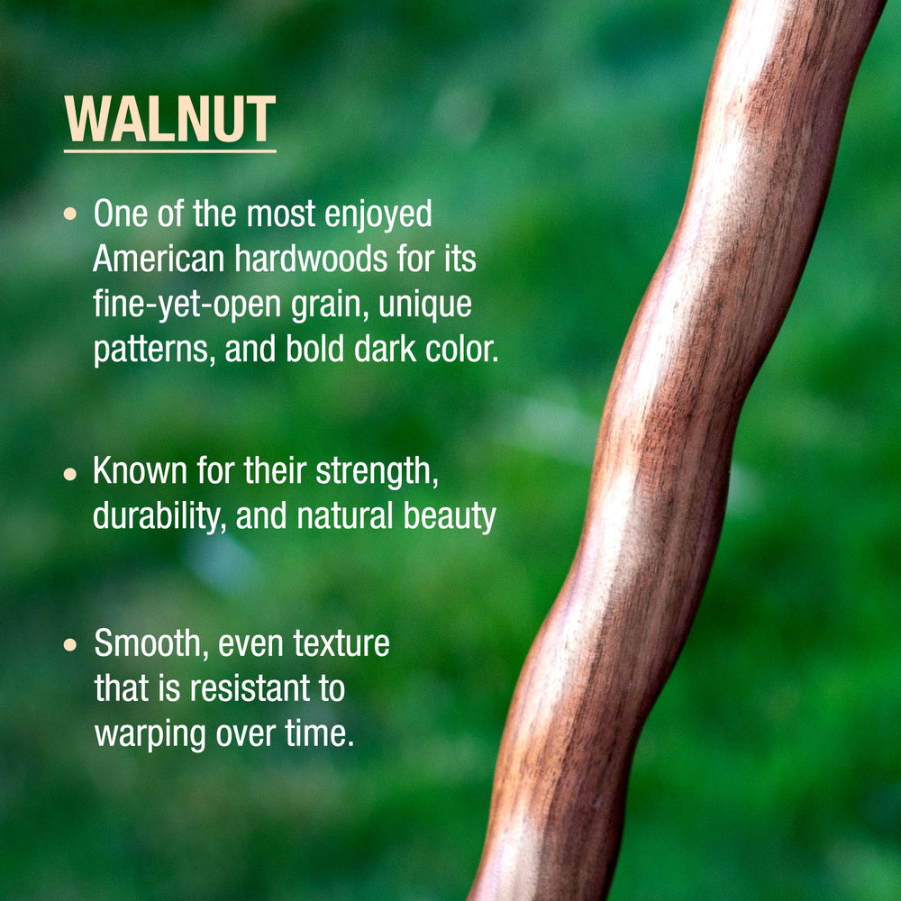 
                  
                    Twisted Walnut Derby Handcrafted Walking Cane 34"
                  
                