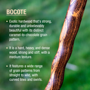 
                  
                    Twisted Bocote Traditional Handcrafted Walking Cane 37"
                  
                