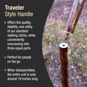 
                  
                    Twisted Oak Traveler's Handcrafted Walking Stick 55"
                  
                