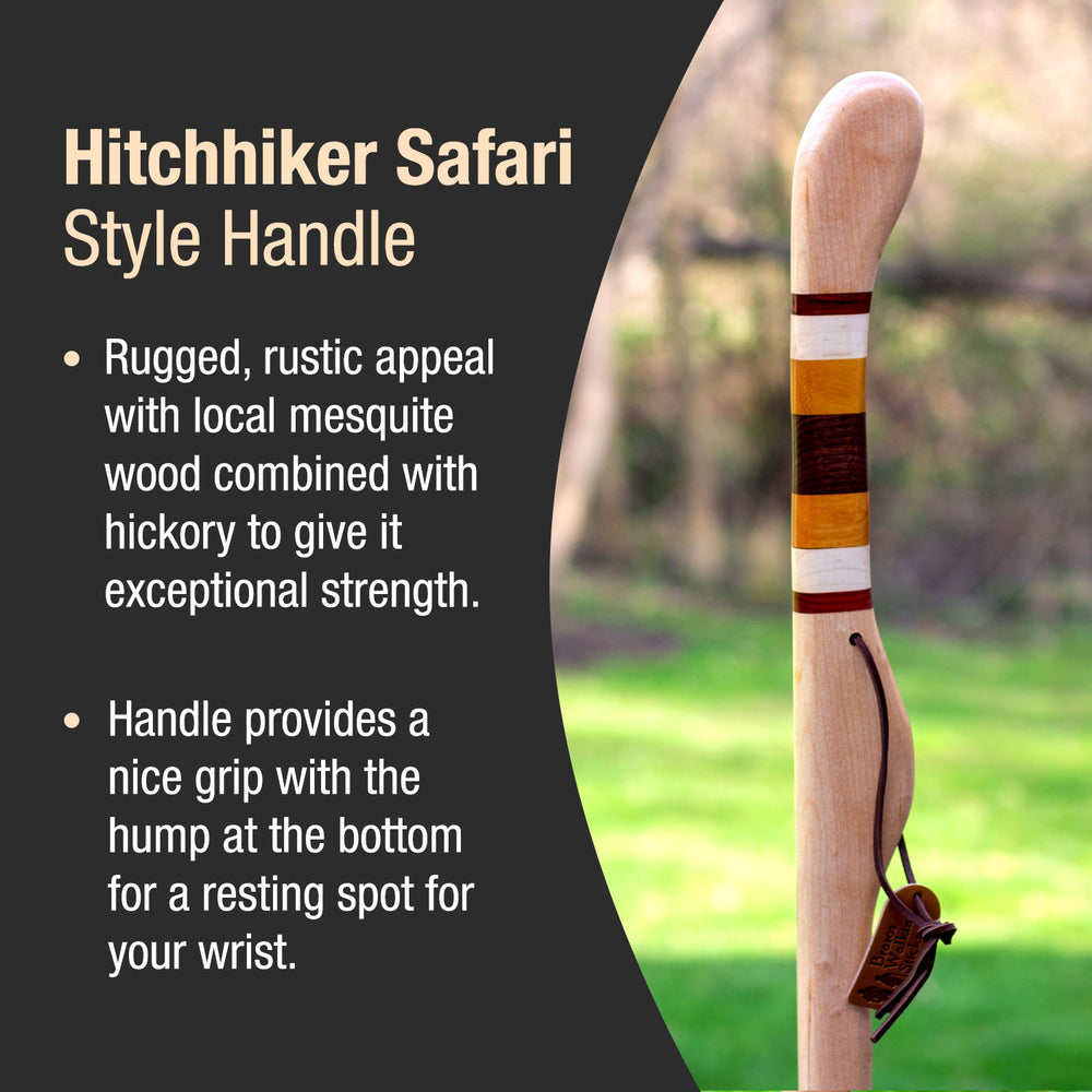 
                  
                    Twisted Hickory Texas Safari Hitchhiker Handcrafted Walking Stick 58"
                  
                