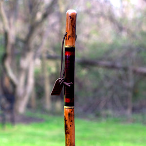 
                  
                    Exotic Leather Safari Hickory Rustic Walking Stick
                  
                