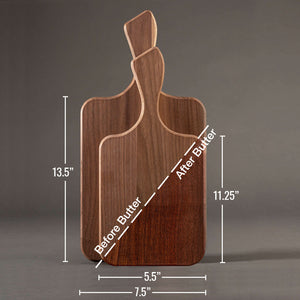 
                  
                    Unseasoned Walnut Paddle Cutting Boards
                  
                