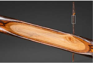 Brazos Free Form Hickory Wood Walking Stick – 58 Inch, Handmade USA