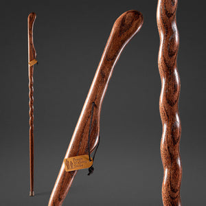 
                  
                    Handcrafted twisted oak hitchhiker walking stick with ergonomic handle
                  
                