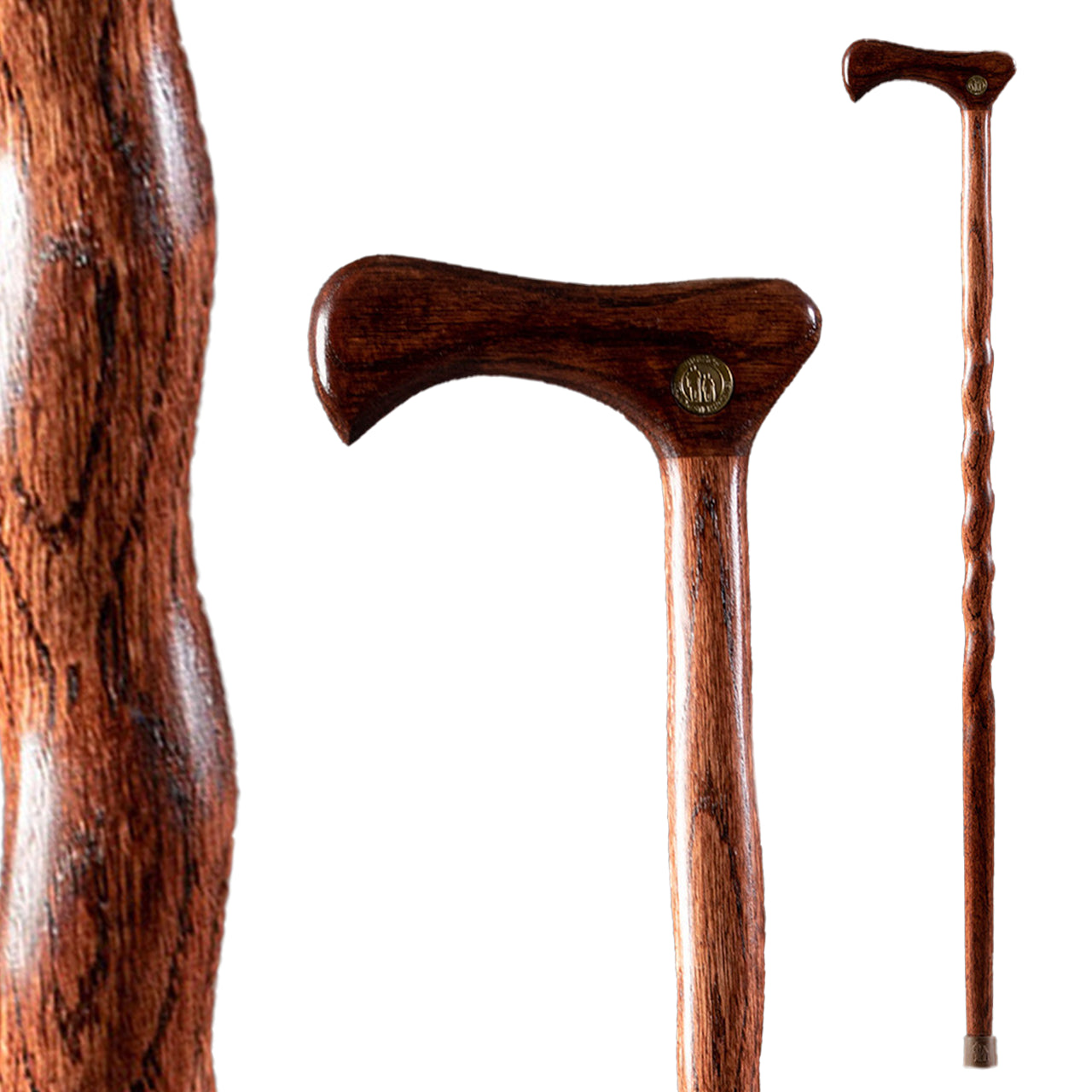 Walking Cane Handle - Unfinished Wood Handle - Walking Cane Exotic Wood  Handle