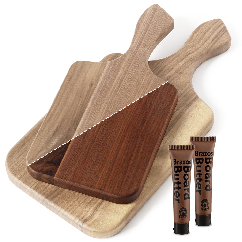 
                  
                    Unseasoned Walnut Paddle Cutting Boards
                  
                