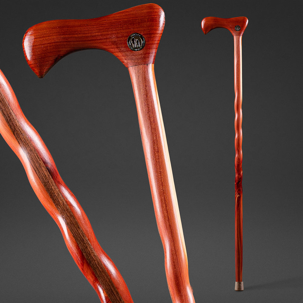 Twisted Cedar Traditional Handcrafted Walking Cane 37