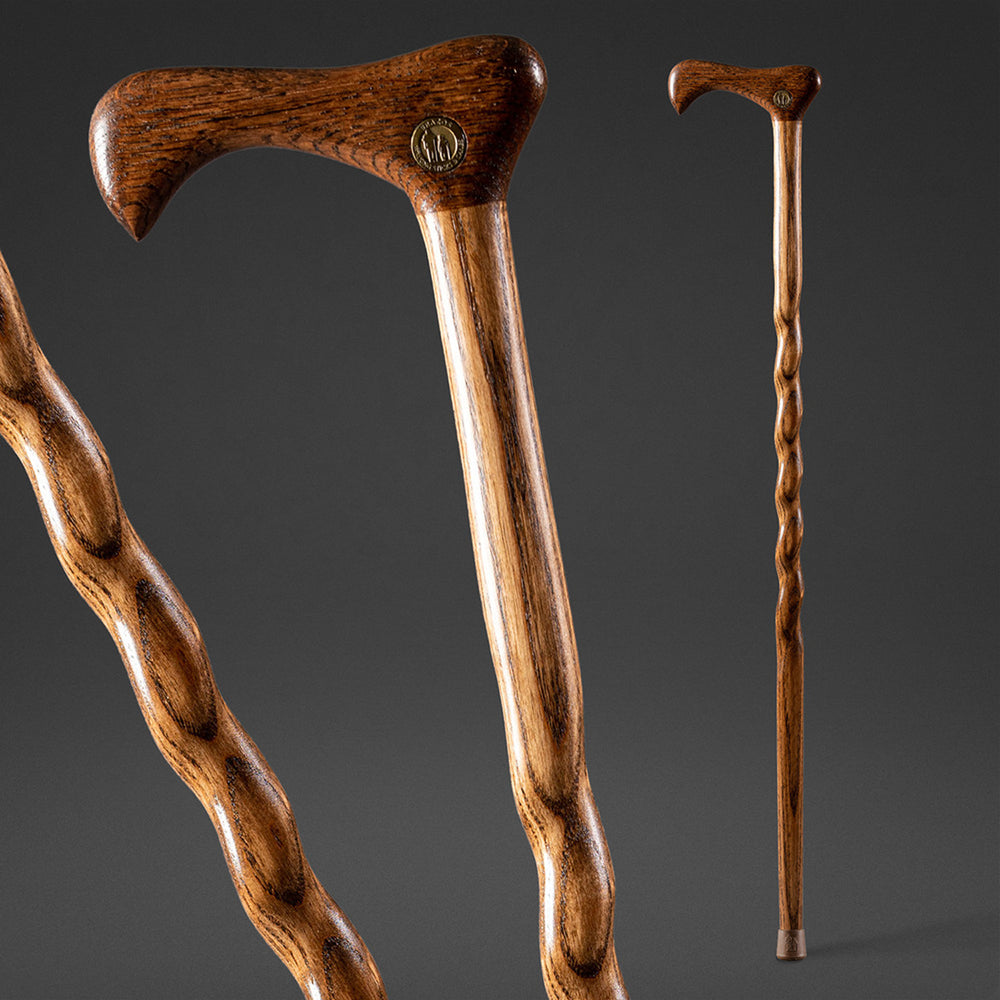 Twisted Oak Traditional Handcrafted Walking Cane 37 – Brazos Walking Sticks